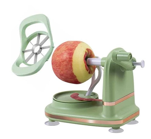 Effortless Precision: Manual Hand-Cranked Fruit Peeler, Slicer, and Corer - Perfect Kitchen Gadget for Apples, Pears, and More!