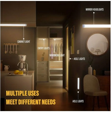 "Brilliance Motion: LED Wireless Cabinet Light with Motion Sensor - Ideal for Under Counter and Wardrobe Lighting Solutions"