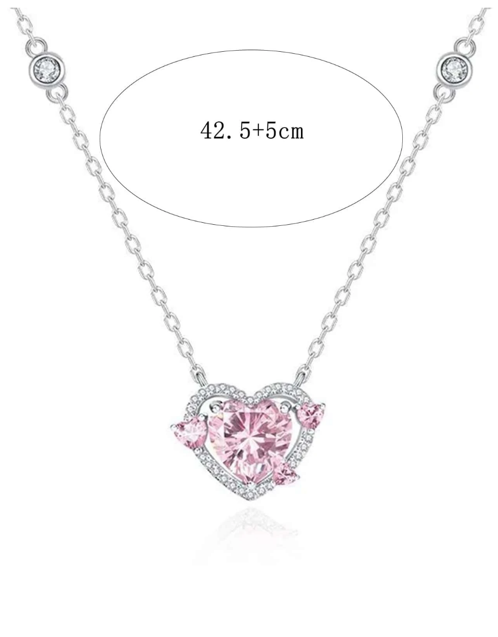 Dazzling Love: Y2K Silver Heart Pendant Necklace with Glass Rhinestone Decor – Perfect Dating Gift for Women!
