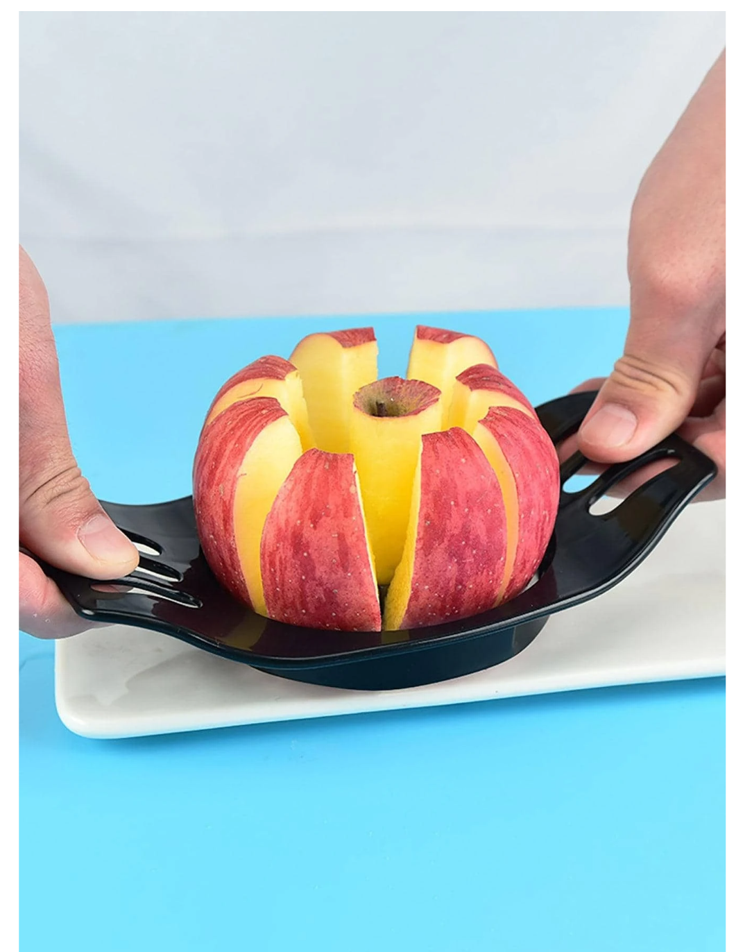 Effortless Elegance: Single Piece Stainless Steel Apple Cutter for Swift Slicing!