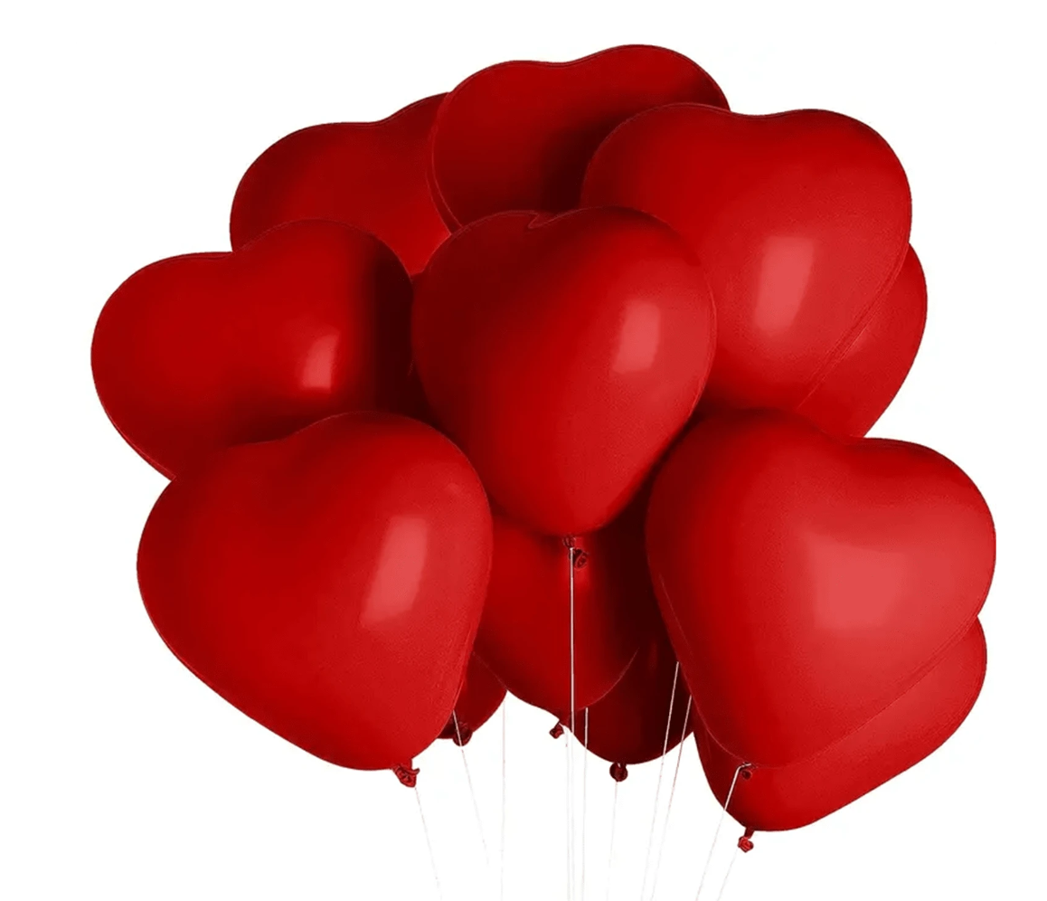 Hearts in Harmony: 20pcs Love Heart Shaped Red Latex Balloons – 10 Inches of Romance for Every Occasion!