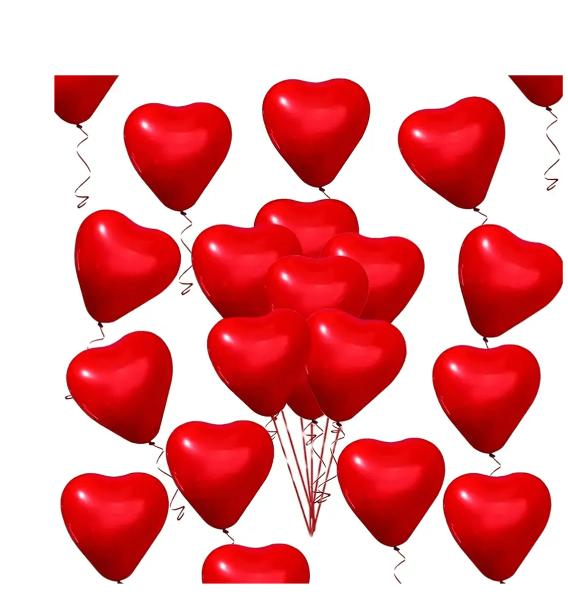 Hearts in Harmony: 20pcs Love Heart Shaped Red Latex Balloons – 10 Inches of Romance for Every Occasion!