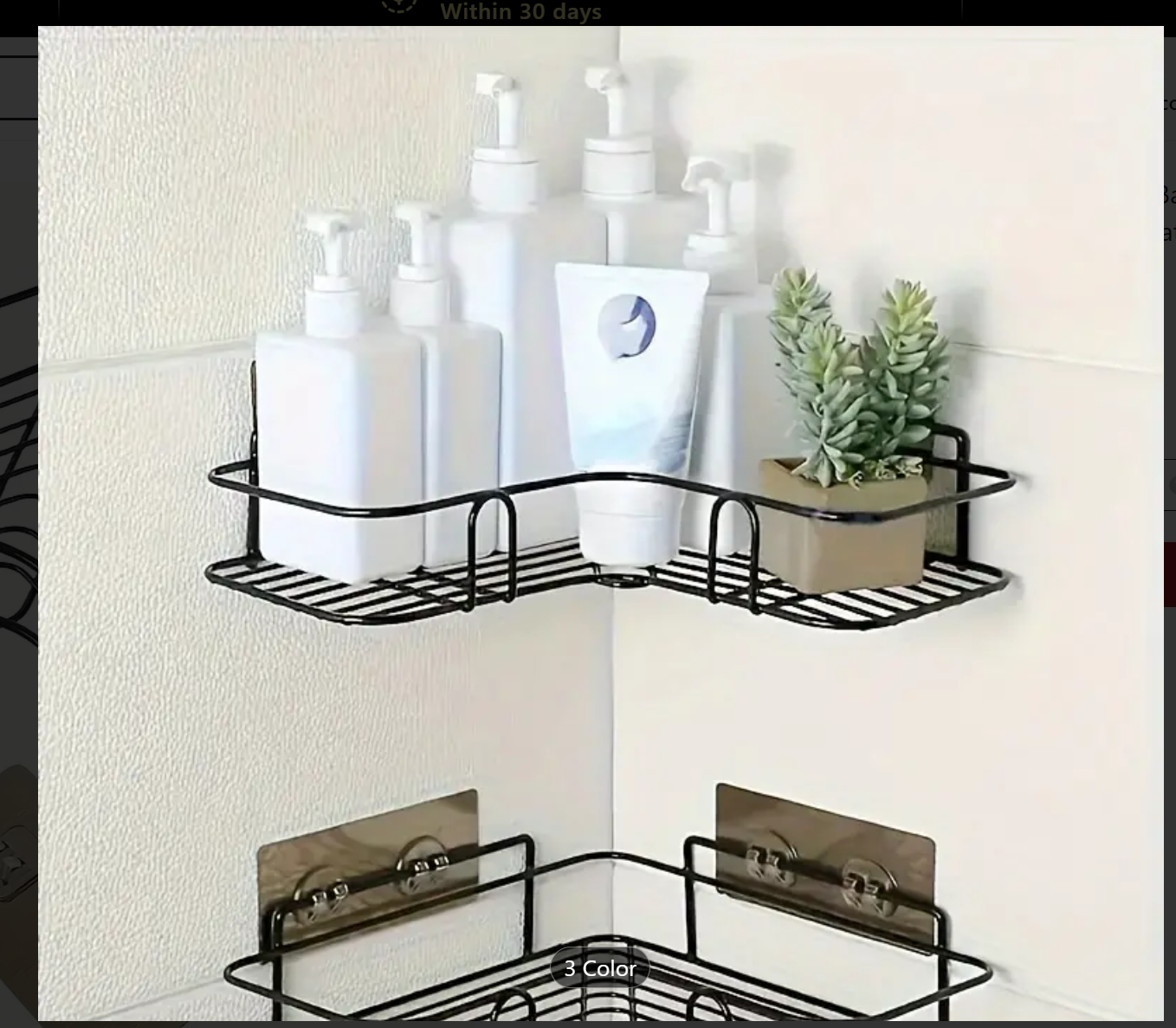 Triangle Brilliance: Stylish Wall Mounted Shower Caddy Rack for Effortless Bathroom and Kitchen Organization!