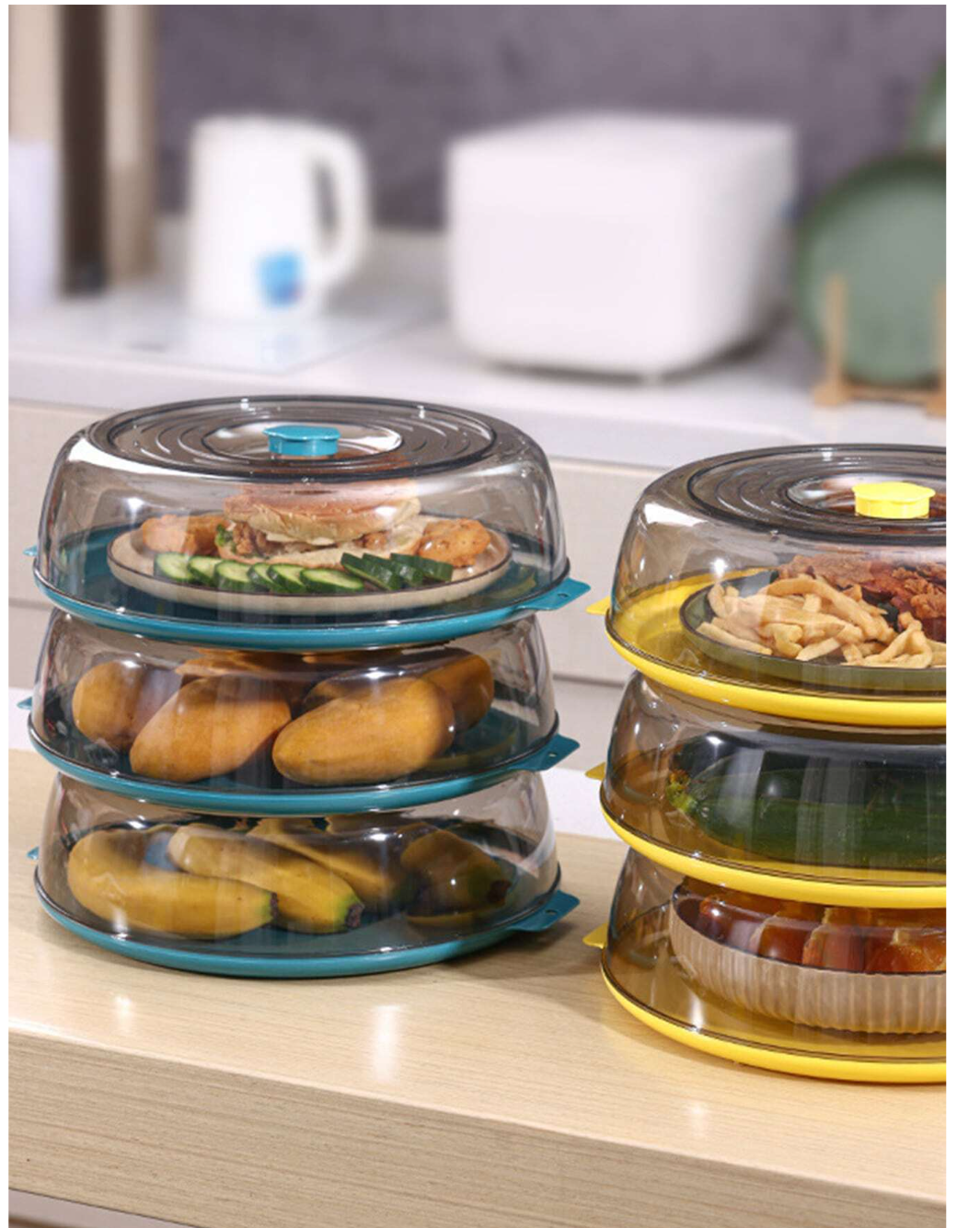 Kitchen Guardian: Clear, Resilient, and Multi-Functional! Elevate Your Culinary Haven with the Ultimate Food Cover.