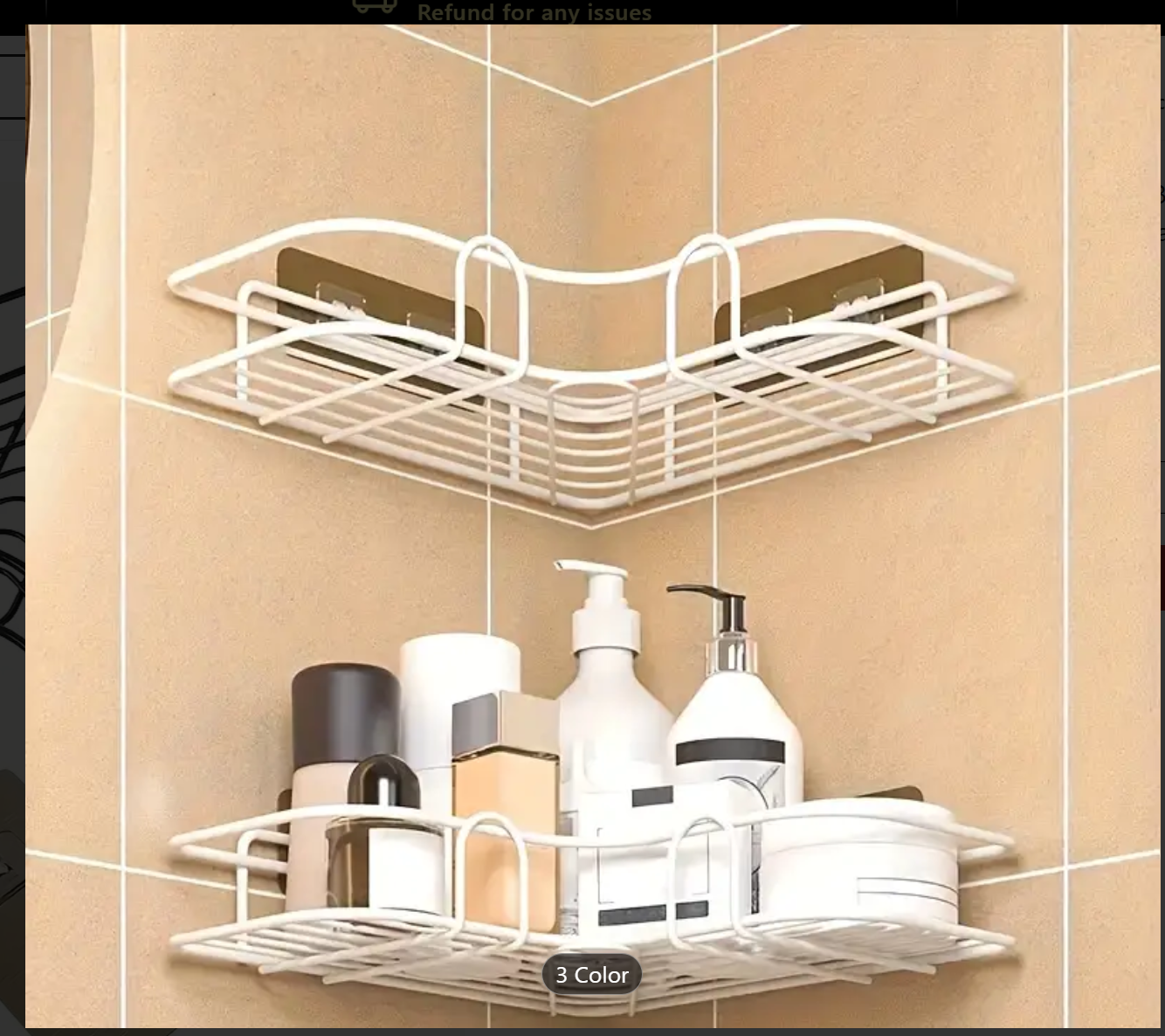 Triangle Brilliance: Stylish Wall Mounted Shower Caddy Rack for Effortless Bathroom and Kitchen Organization!