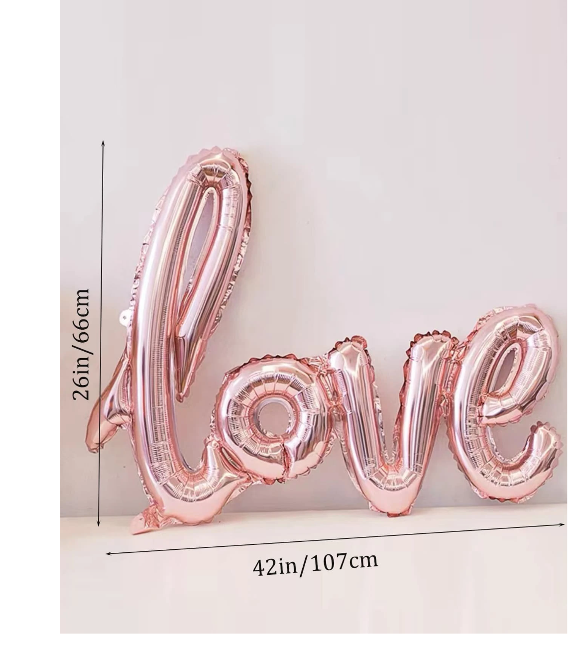 Love in the Air: 1pc 42 Inch Love-Shaped Aluminum Foil Balloon – Elevate Your Wedding, Proposal, and Valentine's Day Decor!