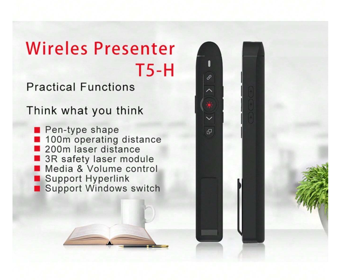 Seamless Control: Hyperlink Volume Wireless Presenter & PowerPoint Clicker