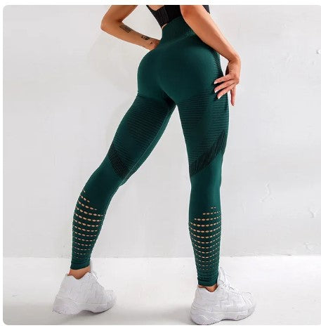 "FlexiForm: Seamless Compression Yoga Pants for Women - Stretchy Fitness Leggings Ideal for Sports, Running, and Gym Workouts"