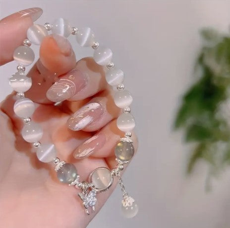 Grey Moonlight Butterfly Bracelet: Elegant, Versatile Gift Perfect for Cherished Friends!