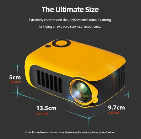 Immersive Entertainment at Home: Portable 3D LED Video Projector, Game Laser Beamer, 4K 1080P - Your Personal Home Cinema Theater Experience!
