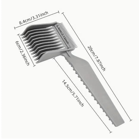 Precision Crafting: Men's Barber Fade Comb - Your Professional Hair Cutting Tool for Precise Fades, Heat Resistance, and Impeccable Style