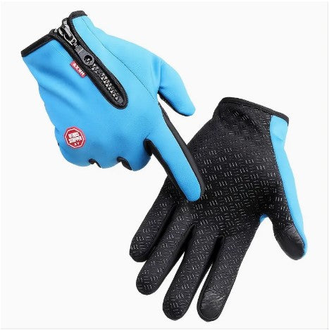 Arctic Touch: 1 Pair Men's Winter Warm, Windproof, Waterproof, Touch Screen Compatible Gloves - XL Size for Loose Comfort in Spandex Material!