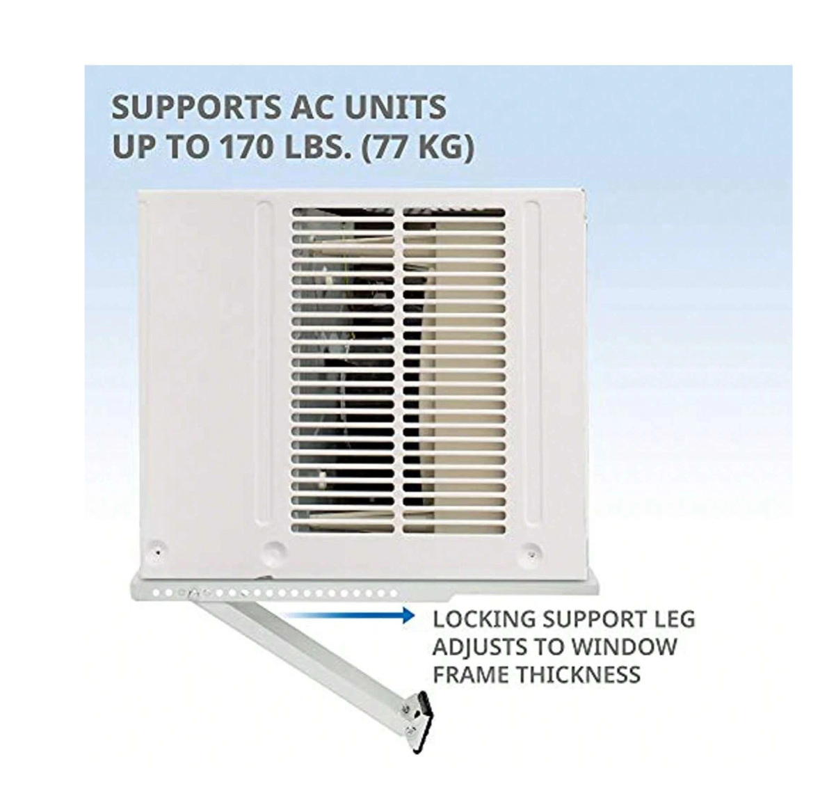 Stay Cool and Secure: IVATION Universal AC Support Bracket - Easy Installation, Adjustable, and Reliable!