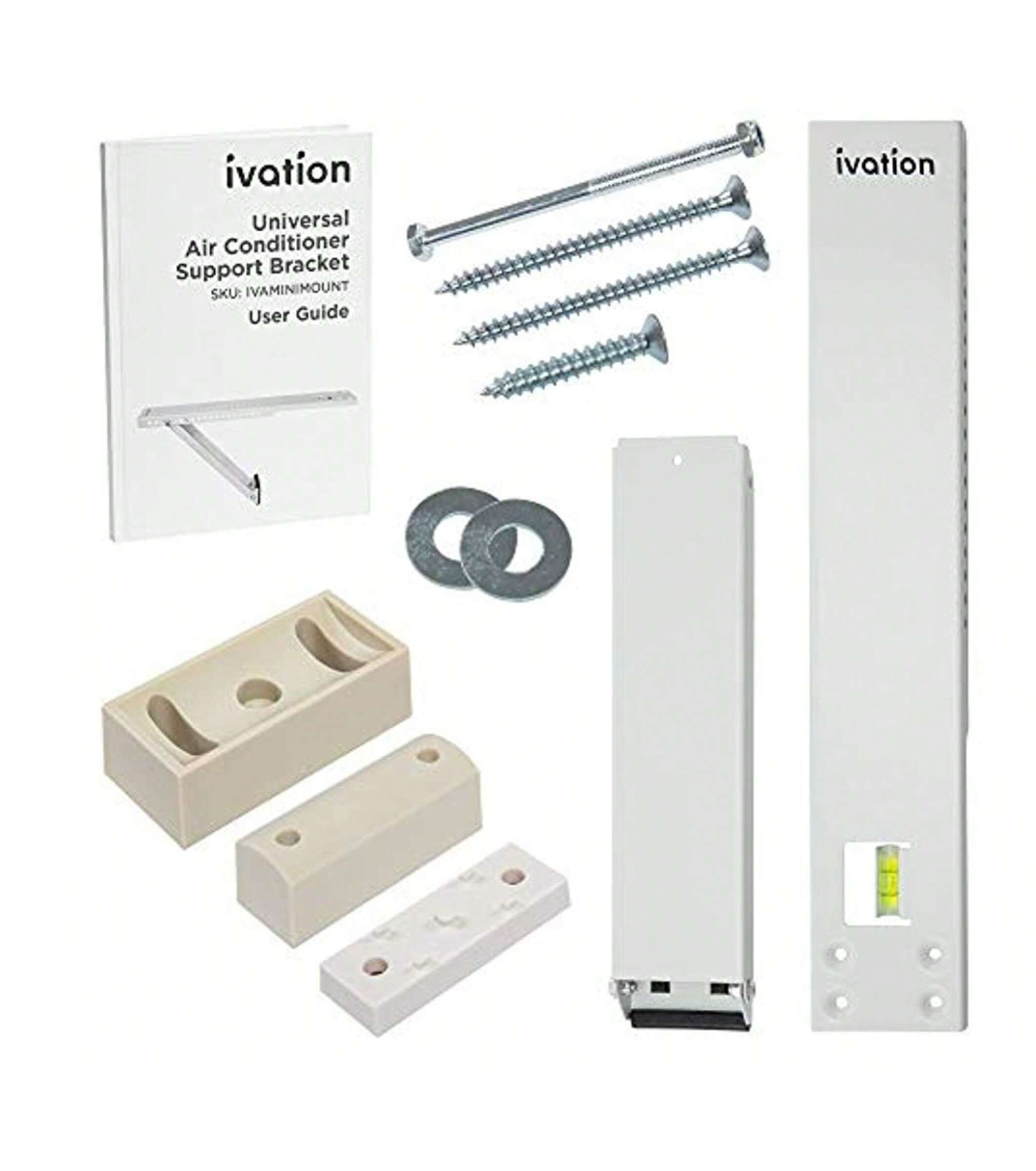 Stay Cool and Secure: IVATION Universal AC Support Bracket - Easy Installation, Adjustable, and Reliable!