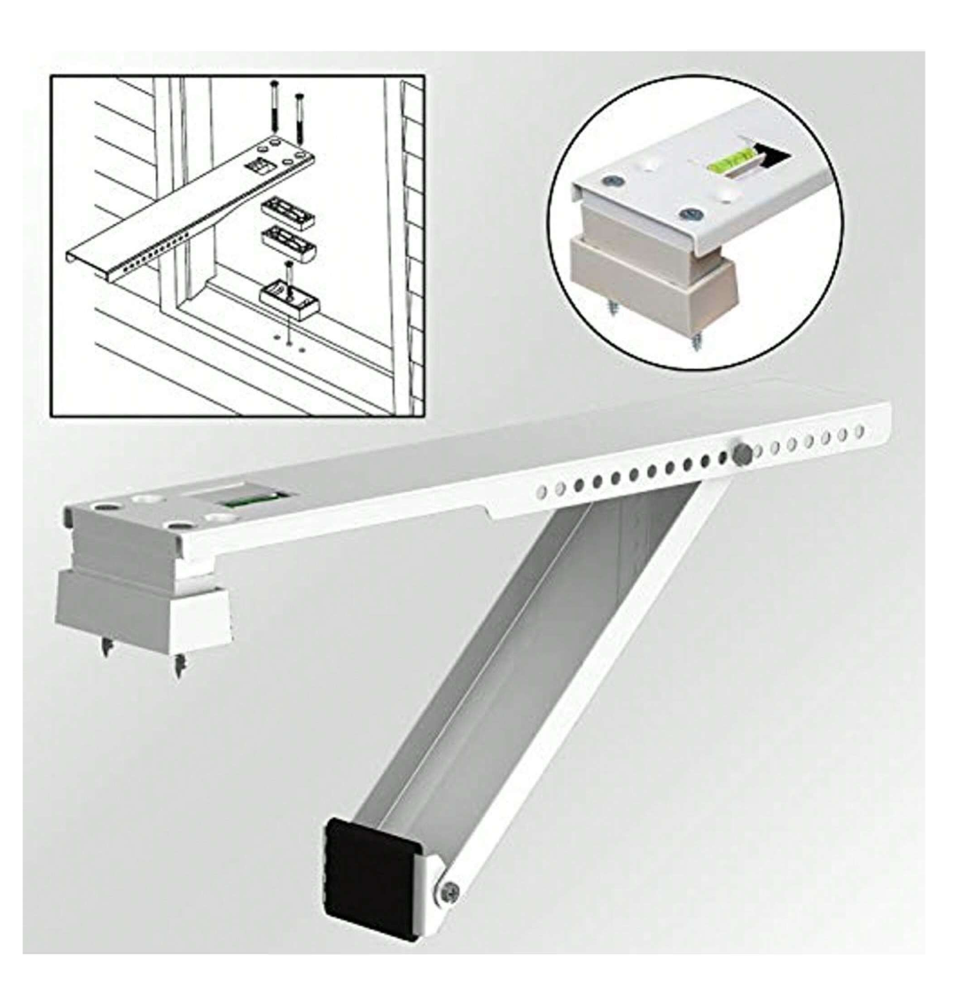 Stay Cool and Secure: IVATION Universal AC Support Bracket - Easy Installation, Adjustable, and Reliable!