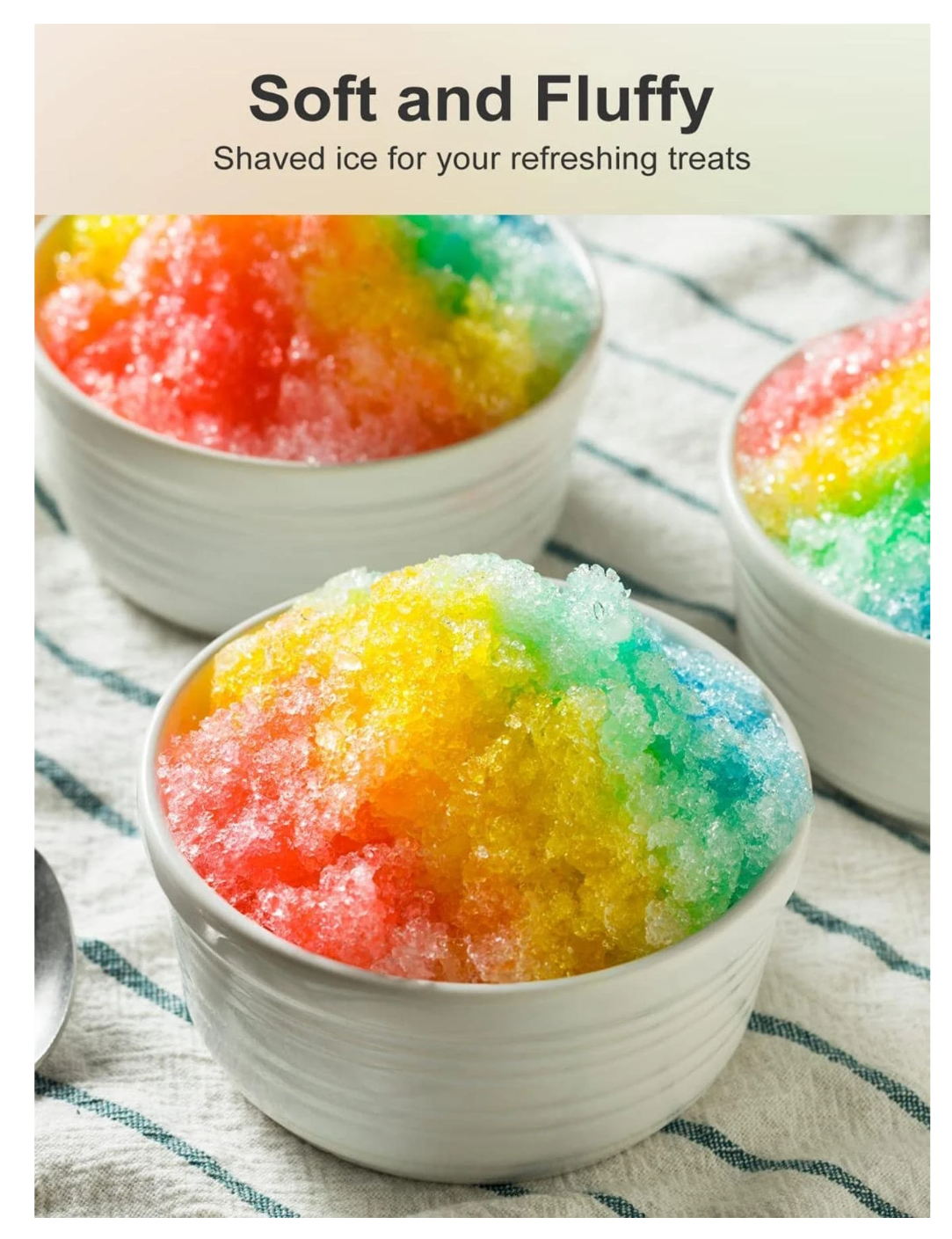 Frosty Elegance: Enhance Your Shaved Ice Experience with CROWNFUL Ice Cups Accessory!