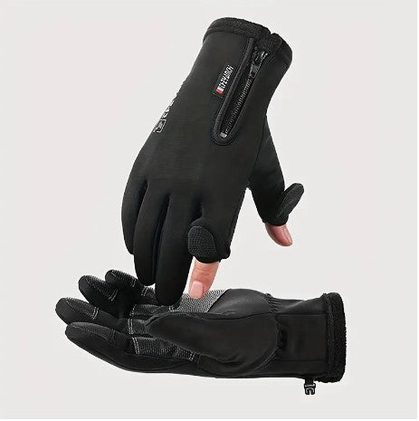 Arctic Grip Pro: Men's Waterproof, Cold-Proof, Non-Slip Warm Plus Velvet Index Finger Gloves - Your Ultimate Companion for Outdoor Sports and Fishing in Spring and Winter!
