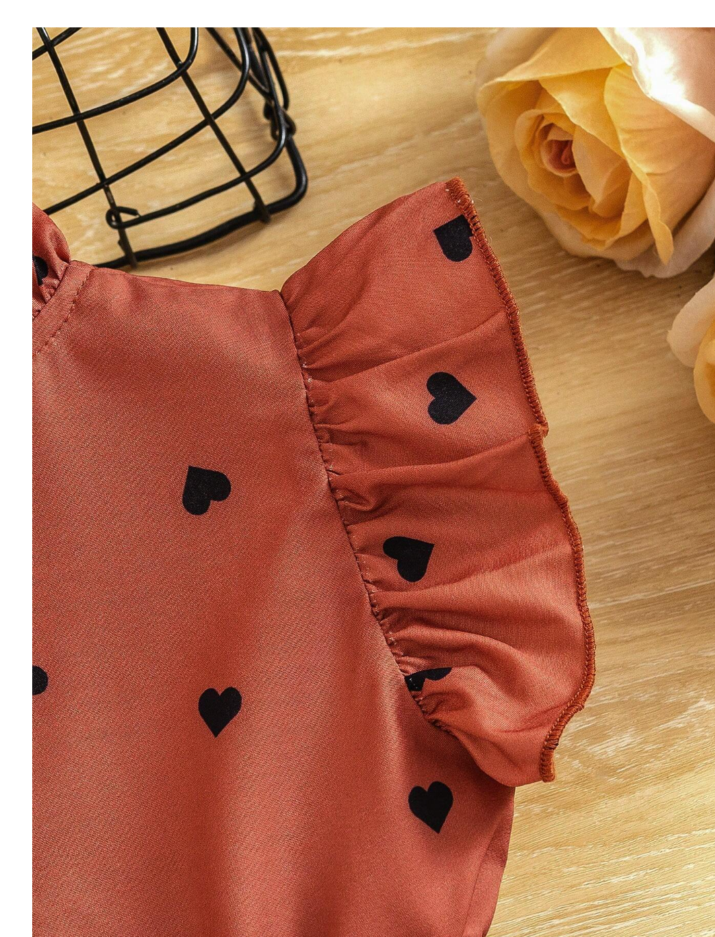 Fluttering Hearts: Summer Romance Ensemble - Halter Top & Tight Pants Set