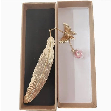 Enchanting Metal Feather Butterfly Bookmark: A Creative Reading Accessory, Ideal Gift for Students and Avid Readers, Women and Men!