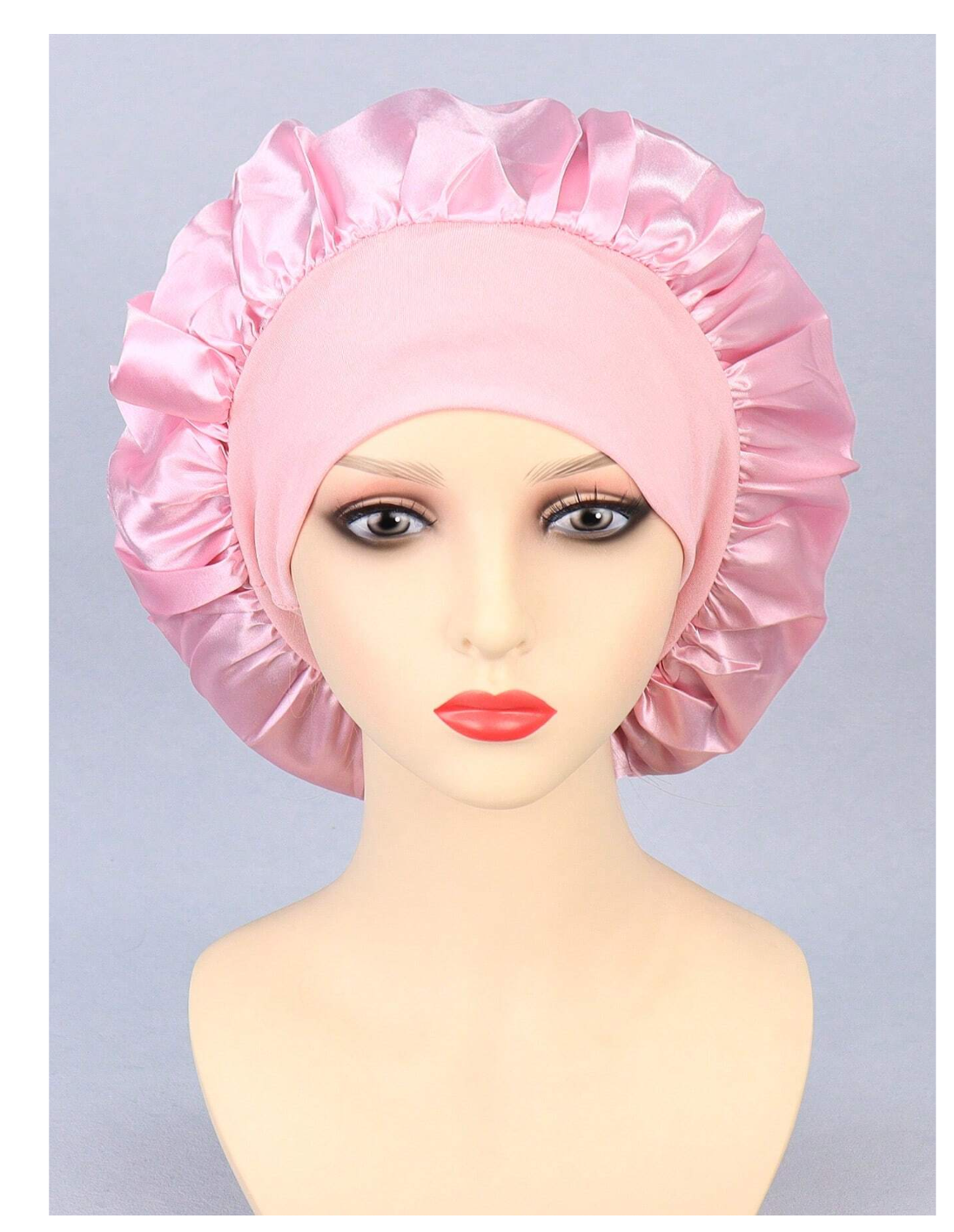 Satin Dreams: 1pc Silk Bonnet – Your Ultimate Sleeping Beauty Headwrap for Hair Protection and Style!