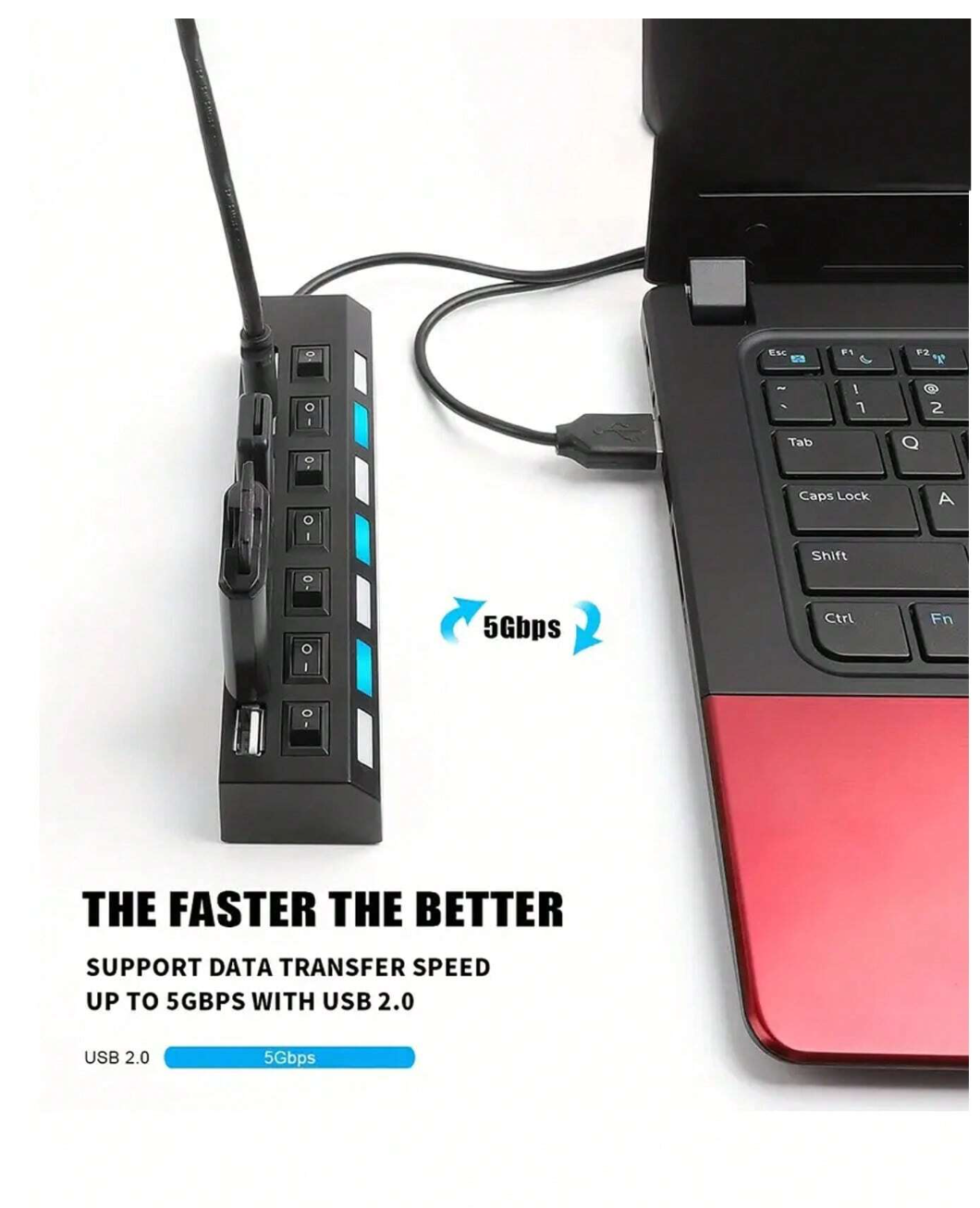 Mini Marvel: 4-Port USB Hub & Ultra Slim Data Expander – Your All-in-One Solution for Seamless Connectivity Across Laptops, Gaming Consoles, Cameras, and More!