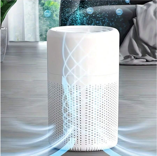 Breathe Pure Bliss: HEPA Air Purifier for Home with Fragrance Sponge, Activated Carbon Filter – Banish Odors, Dust, and Allergens in Style! Ideal for Office, Living Room, Bedrooms, and Perfect as a Gift with USB Power Cord