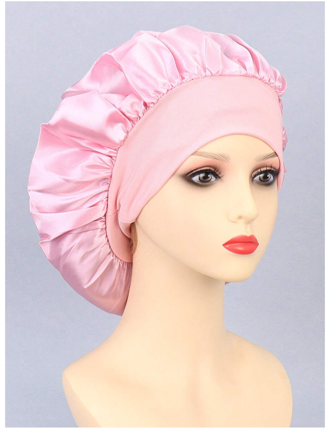 Satin Dreams: 1pc Silk Bonnet – Your Ultimate Sleeping Beauty Headwrap for Hair Protection and Style!