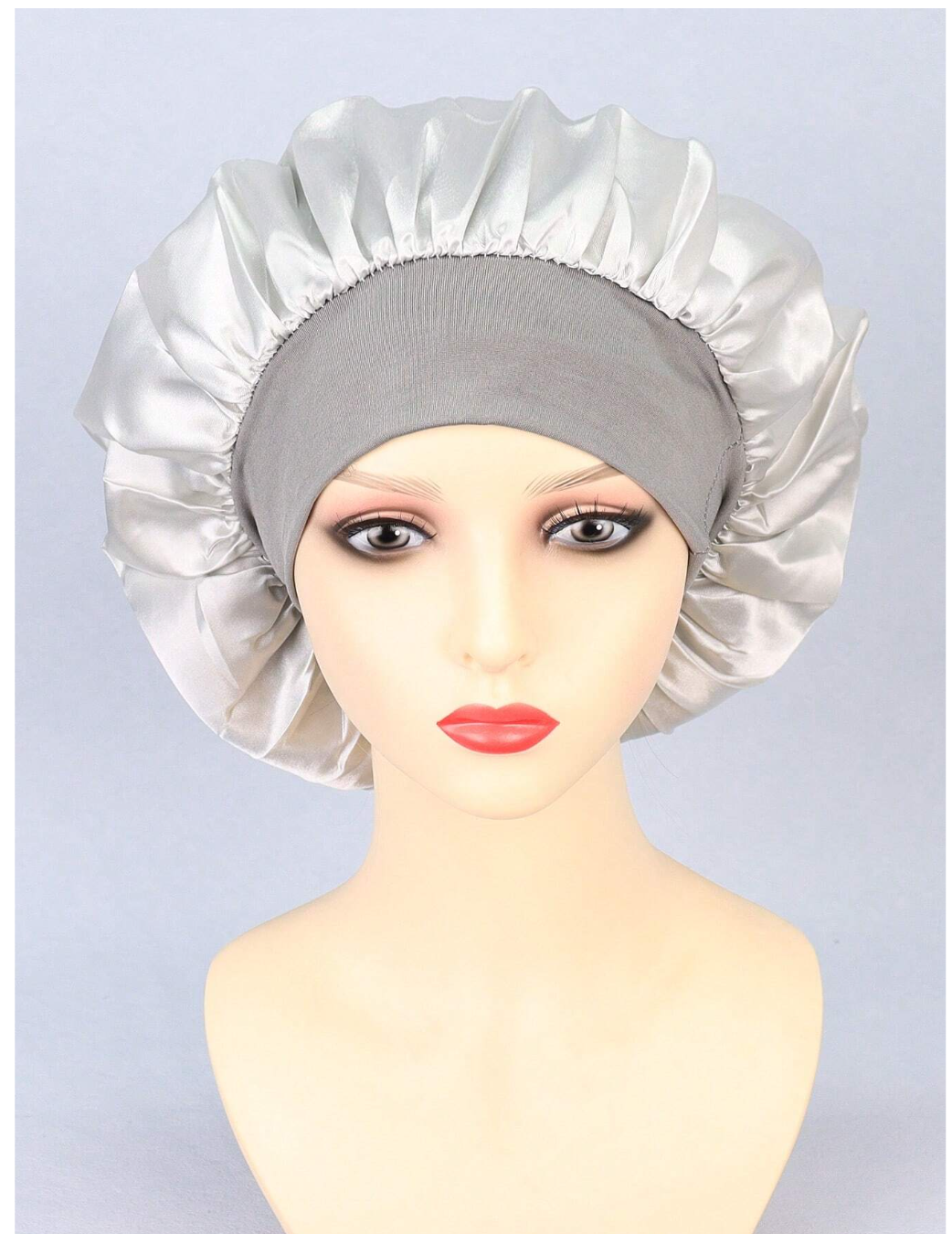 Satin Dreams: 1pc Silk Bonnet – Your Ultimate Sleeping Beauty Headwrap for Hair Protection and Style!