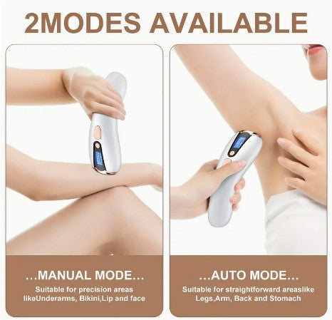Silky Smooth Perfection: Permanent Painless Hair Removal for Women & Men - Laser IPL Device for Arms, Legs, Bikini & Facial Hair