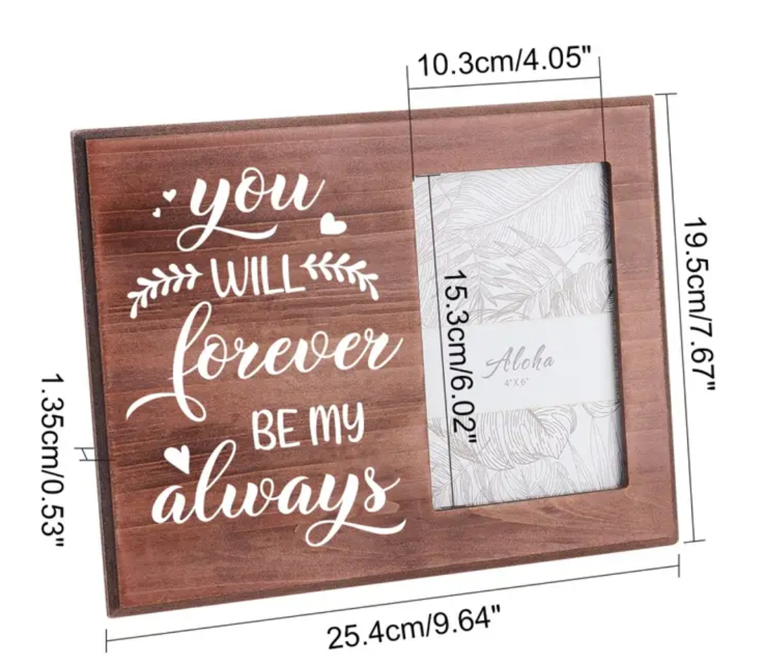 Forever Love Captured: Romantic Picture Frame for Engaged Couples – A Perfect Valentine's Day and Lunar New Year Gift!