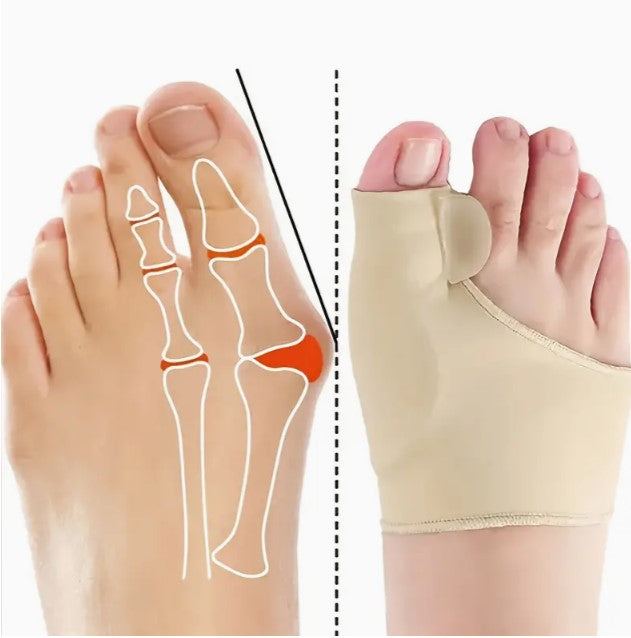 Dawn to Dusk Comfort: 2pcs Orthopedic Bunion Corrector for Night and Home Use - Unveil Relief for Your Feet!