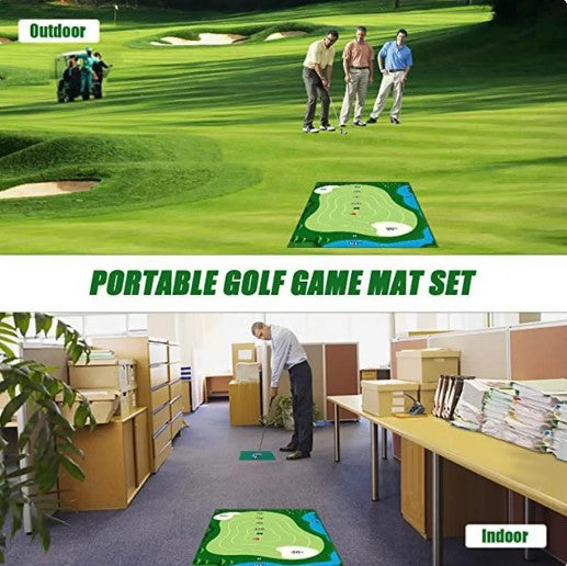 Master Your Swing: 1 Set Golf Hitting Mat Kit for Ultimate Golf Training and Fun