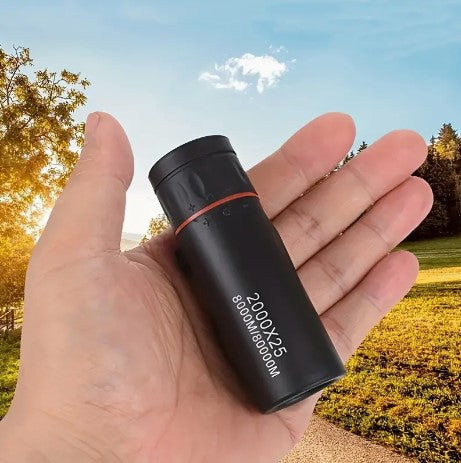 Zoom into Brilliance: 2000x25, 12X HD Magnification Monocular - 3.6 Inch High Power Telescope, Your Perfect Photo Gift!