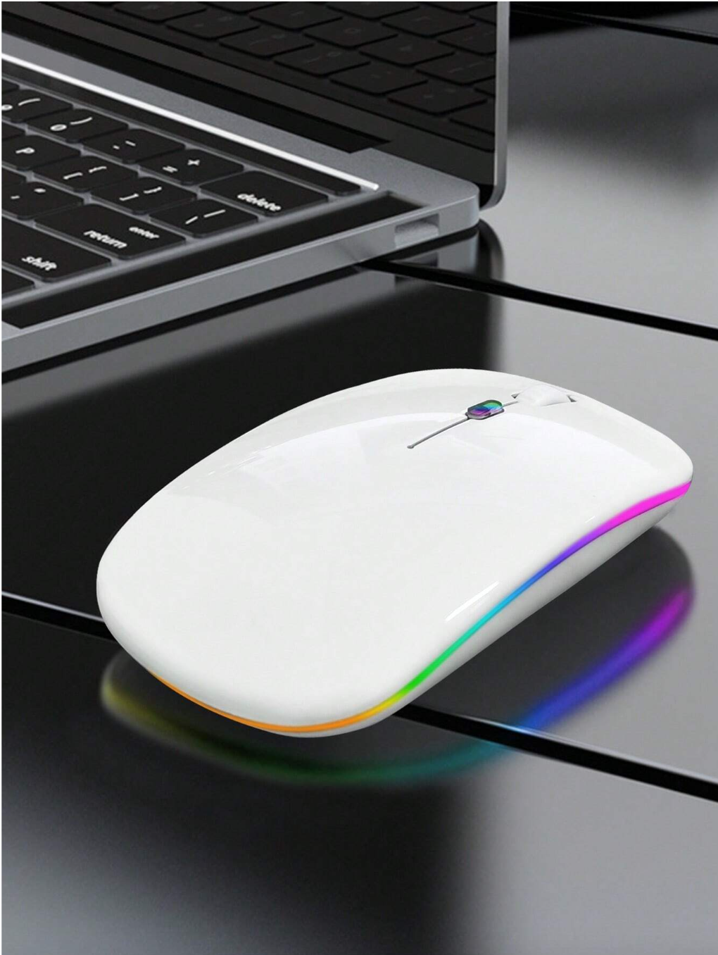 Illuminate Your Gaming Experience: The Whisper-quiet Magic of RGB Light Silent Wireless Gaming Mouse!