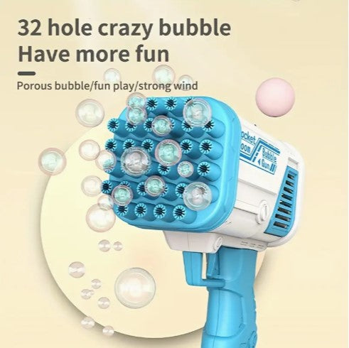 LED Electric Gatling Bubble Gun: Endless Fun for Kids! Perfect for Christmas, Halloween, and Thanksgiving Gifting. (bubble Liquid And Battery Not Included)