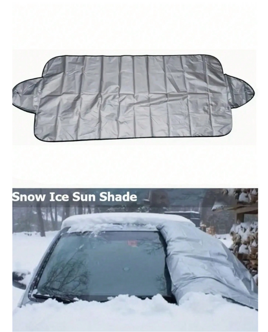 FrostGuard: Foldable Winter Car Snow Cover for Sunshade and Windshield Protection