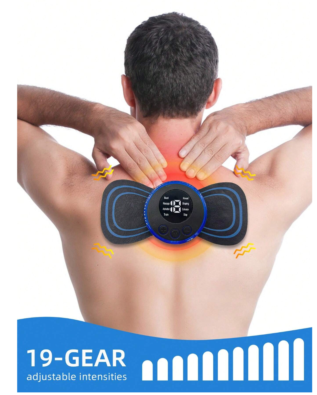 Electrify Your Wellness: Wireless Muscle Stimulator Massager Patch – Smart Fitness for a Soothing Full Body Massage and Pain Relief!