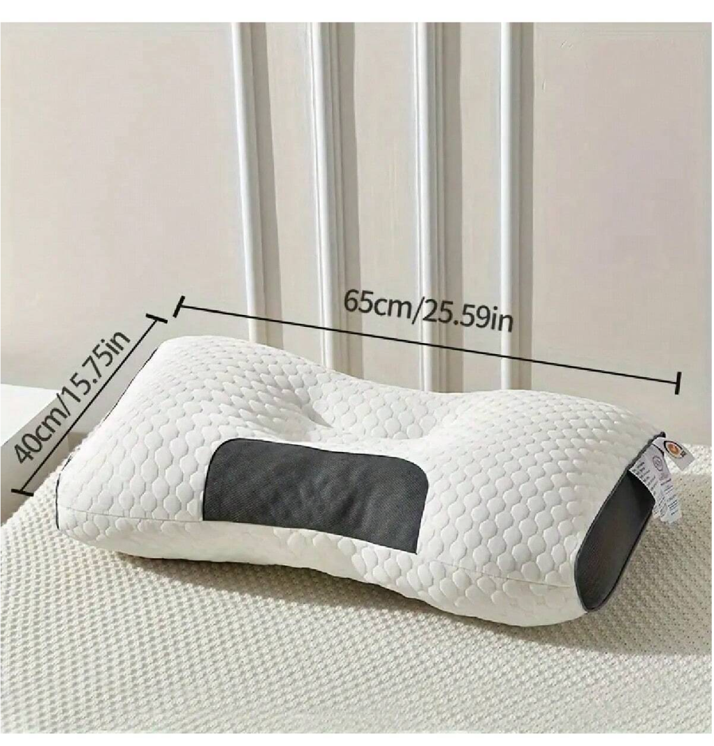 "CozyGuard: Knitted Antibacterial Sleep Aid Neck Pillow - Your Ultimate Contour Correcting Support Solution!