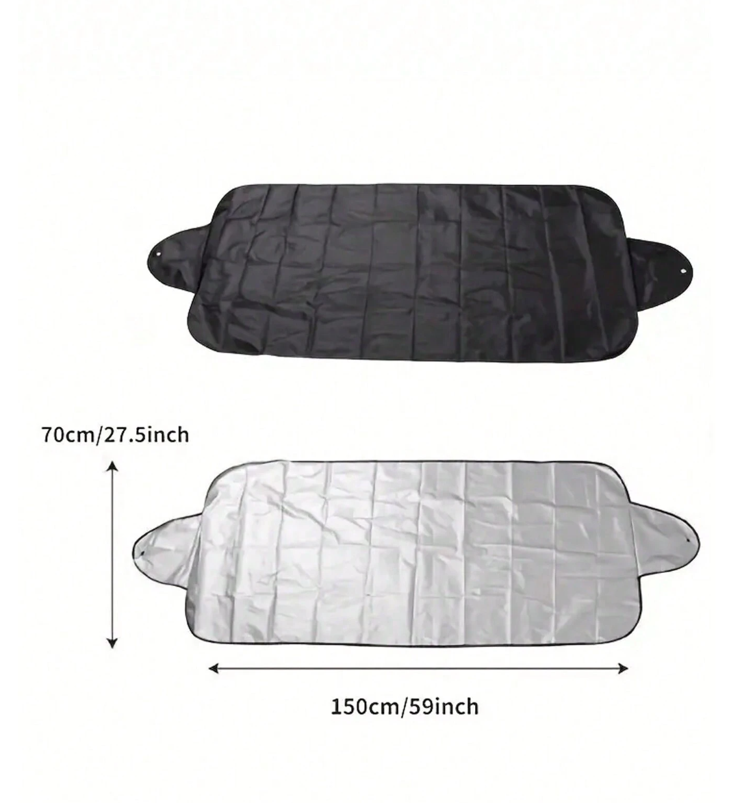 FrostGuard: Foldable Winter Car Snow Cover for Sunshade and Windshield Protection