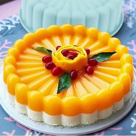 "VersaBake: Non-Stick Silicone Round Cake Mold - Multifunctional Baking Pan for Weddings, Birthdays, and DIY Creations"