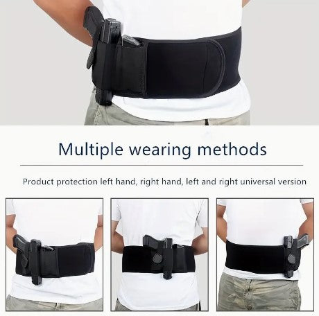 StealthGuard Elite: Concealed Carry Belly Band Holster - Elastic, Breathable, and Tactical Perfection for Men & Women's Ultimate Comfort and Security!