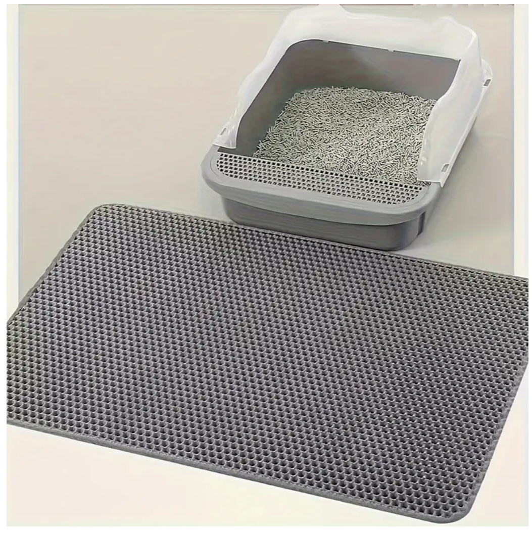 Purrfection Protection: Double Layer Cat Litter Trapping Mat – Non-Slip, Waterproof, and Ultimate Cleanliness for Pet Toilets!