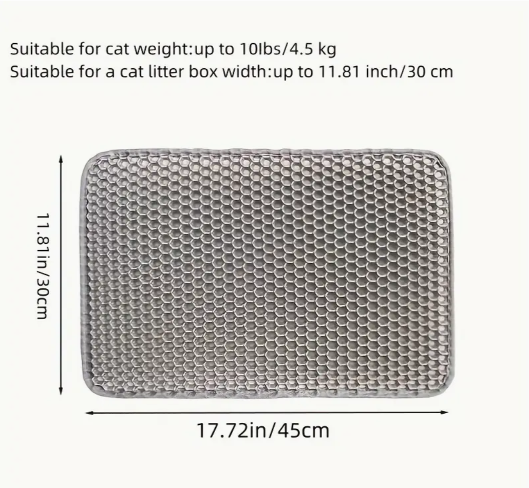 Purrfection Protection: Double Layer Cat Litter Trapping Mat – Non-Slip, Waterproof, and Ultimate Cleanliness for Pet Toilets!