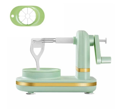 Effortless Precision: Manual Hand-Cranked Fruit Peeler, Slicer, and Corer - Perfect Kitchen Gadget for Apples, Pears, and More!