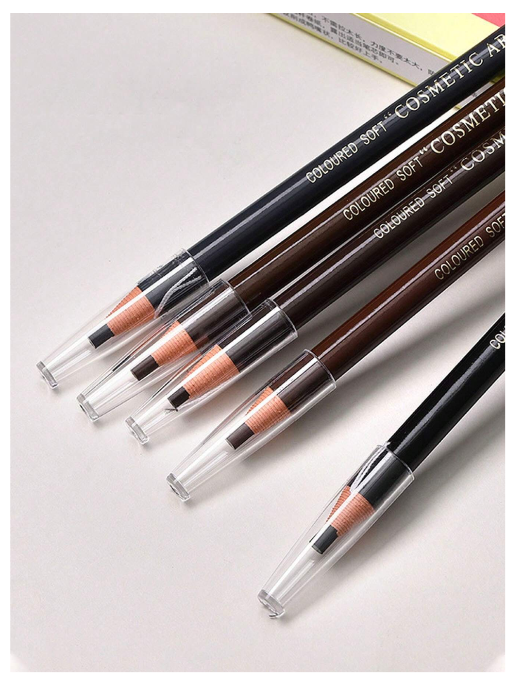 GlamGuard: 5pcs 1818 Waterproof Eyeliner & Eyebrow Pencil - Smudge-Proof Authenticity Guaranteed