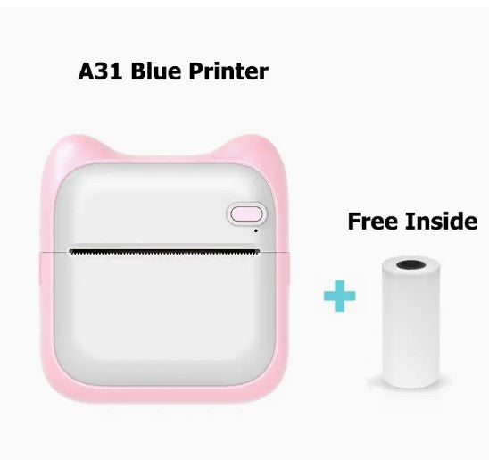 "Capture & Print Memories On-The-Go: Portable Mini Photo Printer for iPhone/Android - Perfect for Gifts, Study Notes, and Work!"