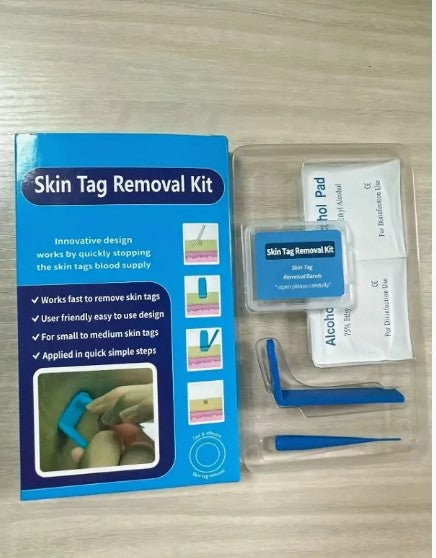 "Flawless Skin Begins Here: Micro Skin Tag Removal Kit - Say Goodbye to Skin Tags, Moles, and Warts with Professional Face Care Tools and Cleansing Swabs!"