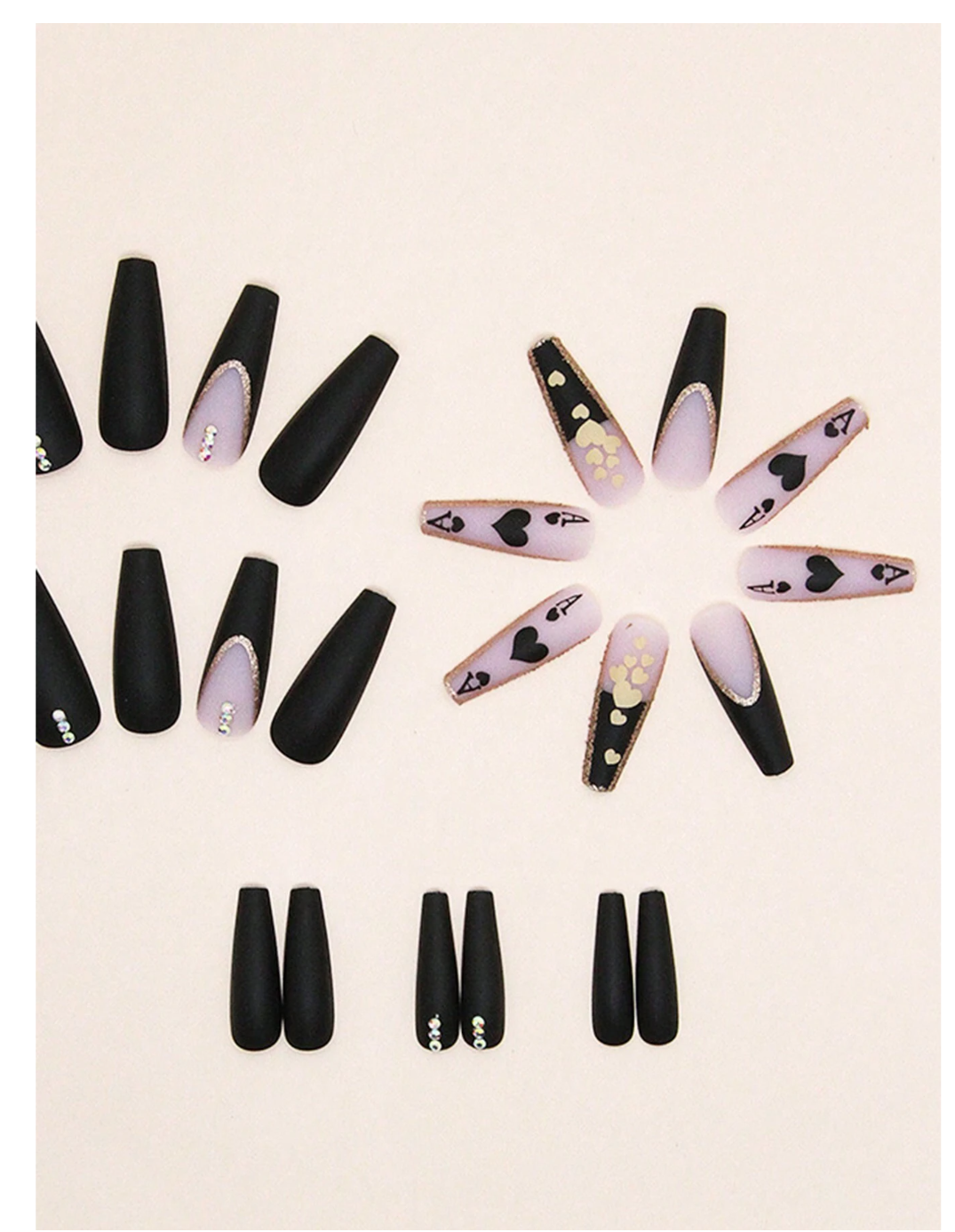 Glittering Elegance: 24pcs Long Coffin Special Nails – Perfect Gifts for Every Occasion!