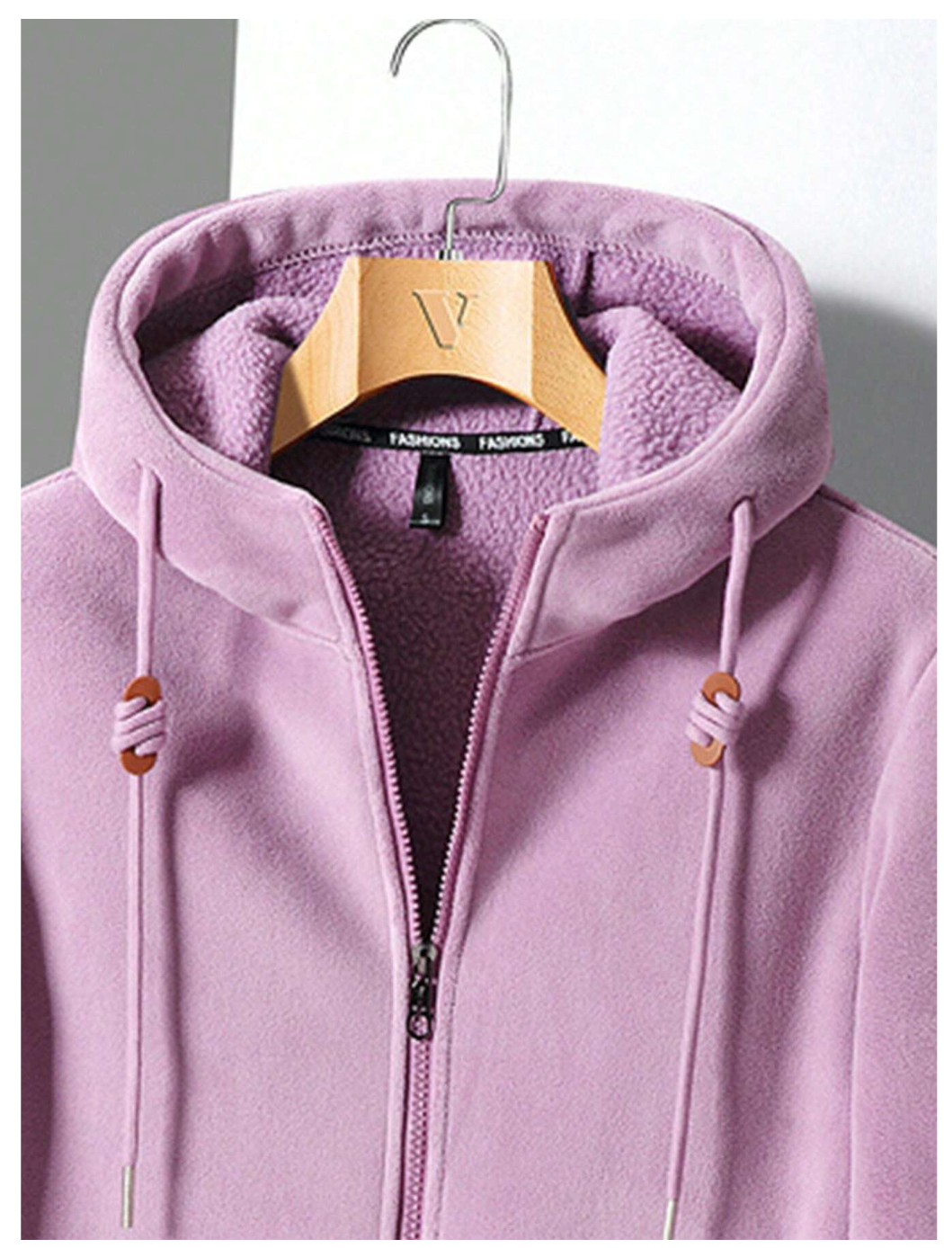 Luxurious Warmth: Embrace Winter in Style with Our Women's Corduroy Hooded Fleece Jacket Adorned with Plush Lamb Hair Lining!