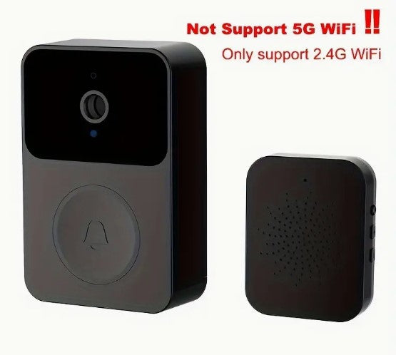 "Secure Smart Entry: Wireless Doorbell Camera with HD Night Vision, Two-Way Calls, and App Control for Ultimate Home Security and Convenience!"